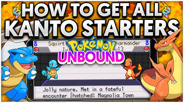 How to Get ALL KANTO STARTERS in Pokemon UNBOUND | CHARMANDER | SQUIRTLE | BULBASAUR | LOCATIONS