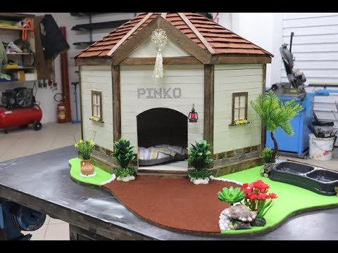 Классный самодельный домик для небольшой собаки Классный самодельный домик для небольшой собаки