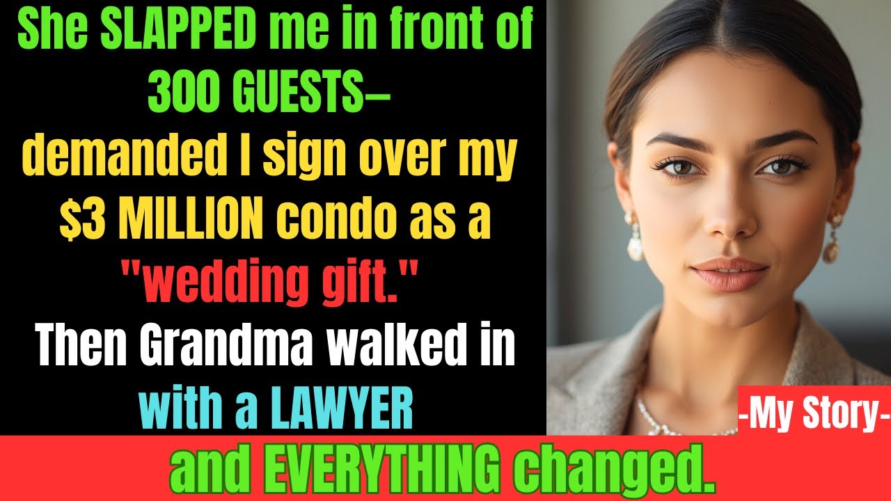 My Mother Demanded I Sign Over My $3M Condo at My Brother's Wedding... Then Grandma Walked In