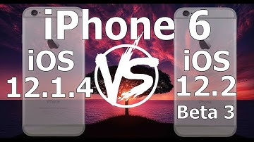 Speed Test : iPhone 6 - iOS 12.2 Beta 3 vs iOS 12.1.4 (iOS 12.2 Public Beta 3 Build # 16E5201e)