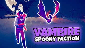 VAMPIRE FROM SPOOKY FACTION 1 VS 1 EVERY UNIT | TABS HALLOWEEN UPDATE