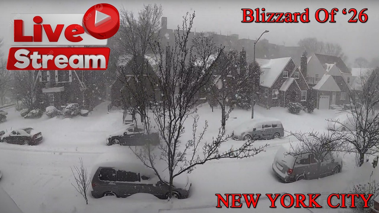 🔴LIVE BLIZZARD OF 2026 - New York City (Queens) Part 1