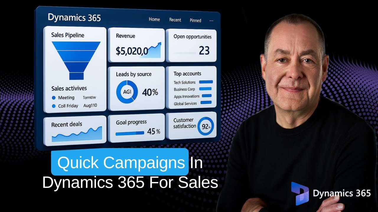 Quick Campaigns In Microsoft Dynamics 365 For Sales - YouTube