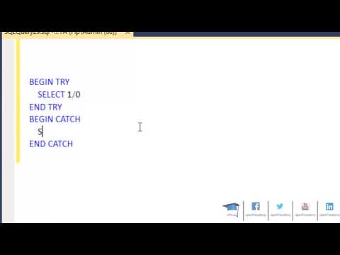 SQL Server - Try Catch Statement (tr)