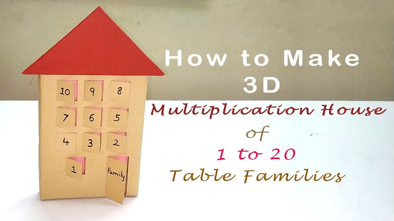 how-to-make-3d-multiplication-house-1-20-table-family-house-multiplication-craft-fun