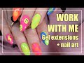 WORK WITH ME! 💅🏻 | New set gel extensions + Light Elegance Vibes spring collection 💖