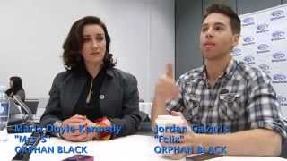 Wondercon 2015 Orphan Black Jordan Gavaris Felix & Maria Doyle Kennedy Mrs. S