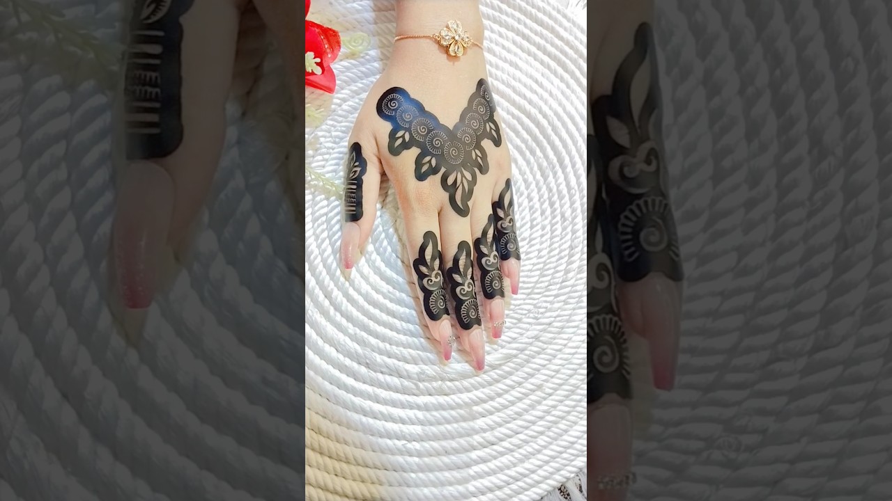 beautiful sticker mehndi design #shorts