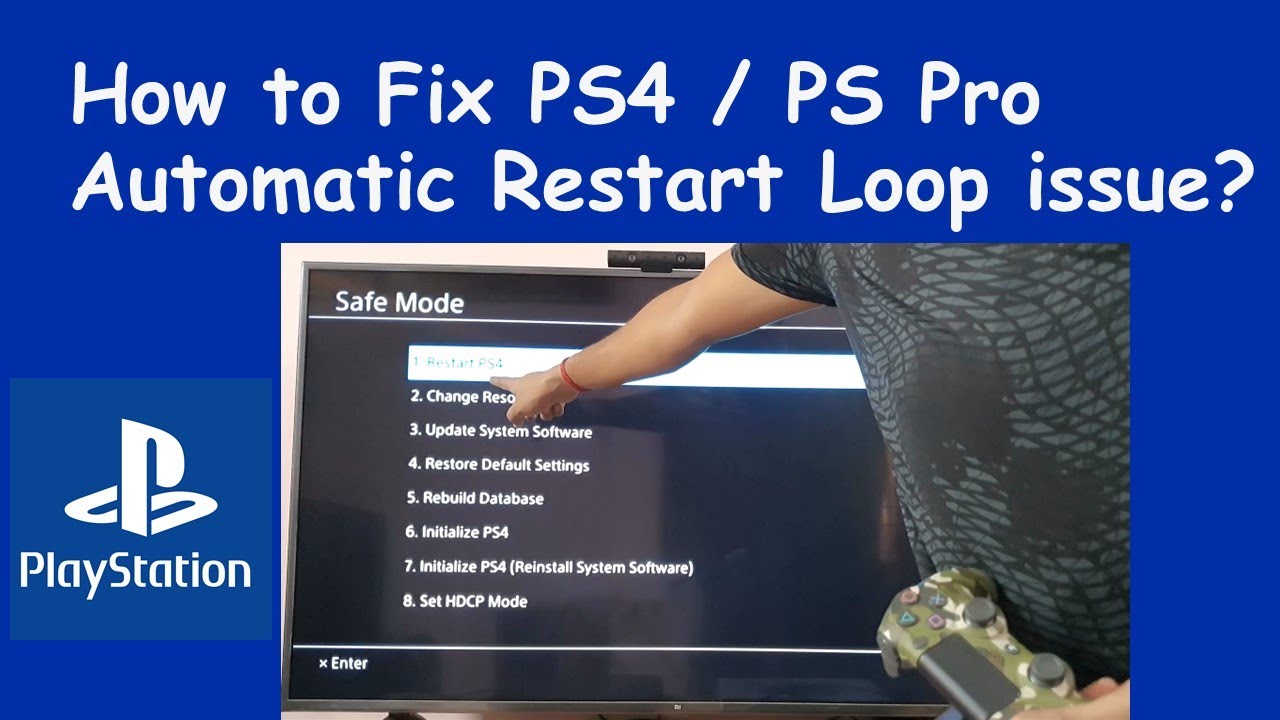 How to PS4 PS Automatic Restart Loop issue? - YouTube