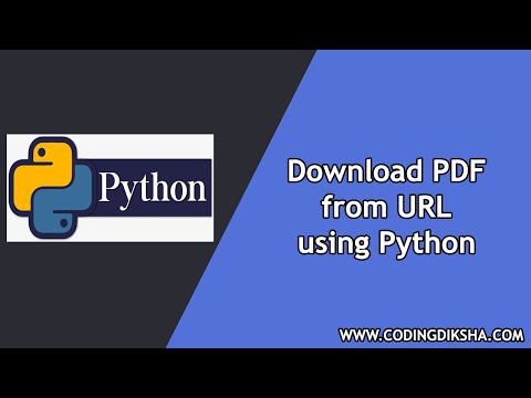 Download PDF File from URL using Python - Coding Diksha Download Pdf File From Url Using Python - Coding Diksha