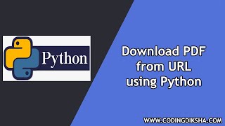 Download PDF File from URL using Python