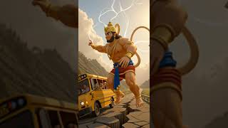 Hanuman Ji Saves School Bus हनमनज न बचई सकल बस