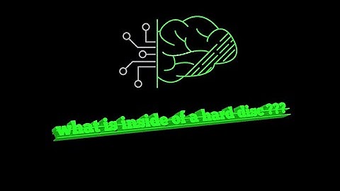 take a look inside a hard drive while it