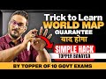 World map in 20 sec  upsc topper shows an amazing trick to learn