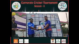 prize giving ceremony | Logic Looper IT Corporate Cricket Tournament Season 3