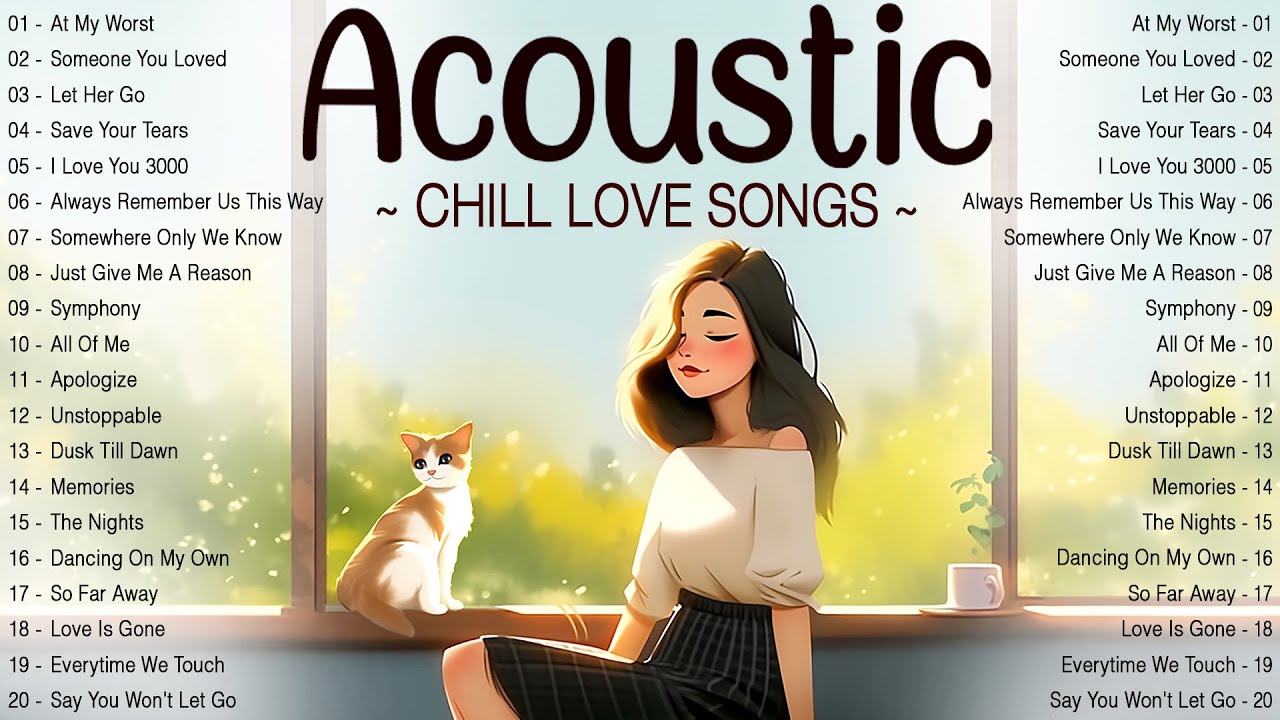 Morning Chill Acoustic Love Songs 2024  Best Soft English Acoustic Songs Cover Music 2024 New Songs