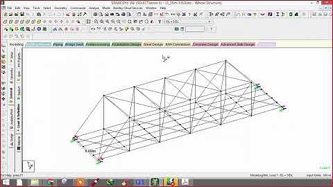 Day-06: Design of Steel Truss Bridge 25m in STAAD