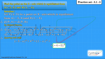 Coordinate Geometry Class 10 Practice Set 5.1 sum no 3 (Maharashtra Board )
