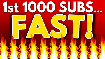 How To Get Your First 1000 Subscribers On YouTube FAST!