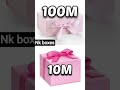 10M vs 100M select only one box🎁🎁🎁#gift #selectbox #giftbox #openbox #giftpackaging #like #subscribe