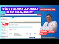 Revelado: Así declaras la planilla Electrónica de tus trabajadores tutorial completo