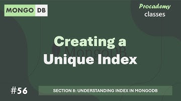 #56 Een unieke index maken | Index begrijpen in MongoDB | MongoDB Complete cursus 2025