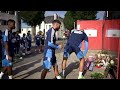 Hommage des joueurs à Eric Roy