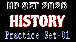 HP SET HISTORY Practice Set - 01 #hpset