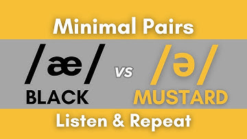 /æ/ vs /ə/ Minimal Pairs #englishvowelsounds #englishlisteningpractice #accentreduction