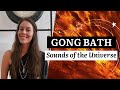 Healing gong bath relaxing gong meditation sound bath sounds of the universe with a wind gong