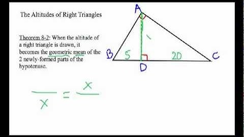 How to Solve Right Triangle Altitude Problems: Geometric Mean #3