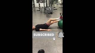 Psoas Hip Flexor March On Exercise Ball Aleks Physio