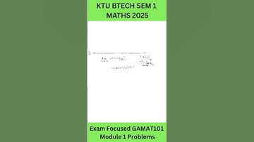 GAMAT101 Module 1: Solved Questions  #ktu #ktubtech #ktutuition #kerala #maths
