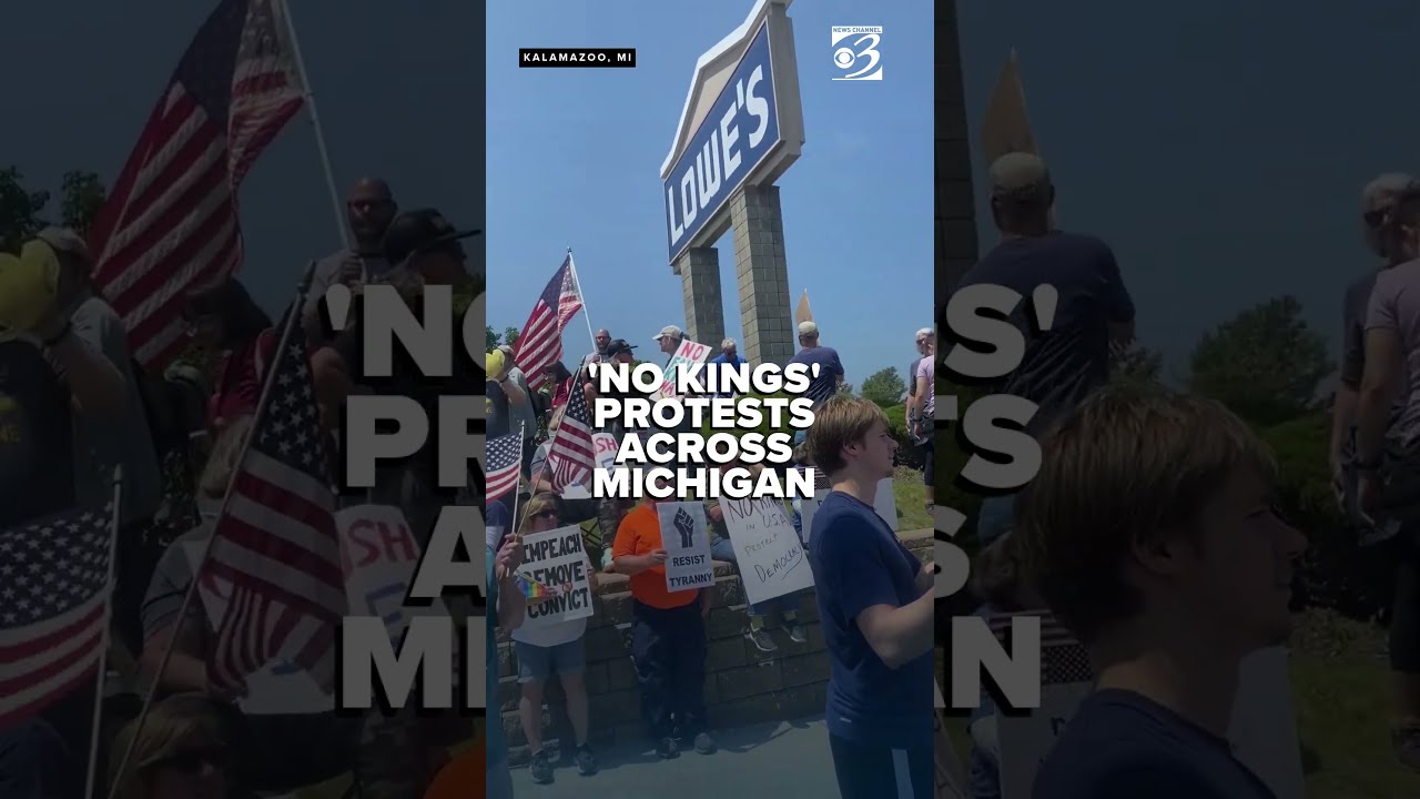  No Kings Rallies Spread Out Across Michigan In Protest Of President Trump