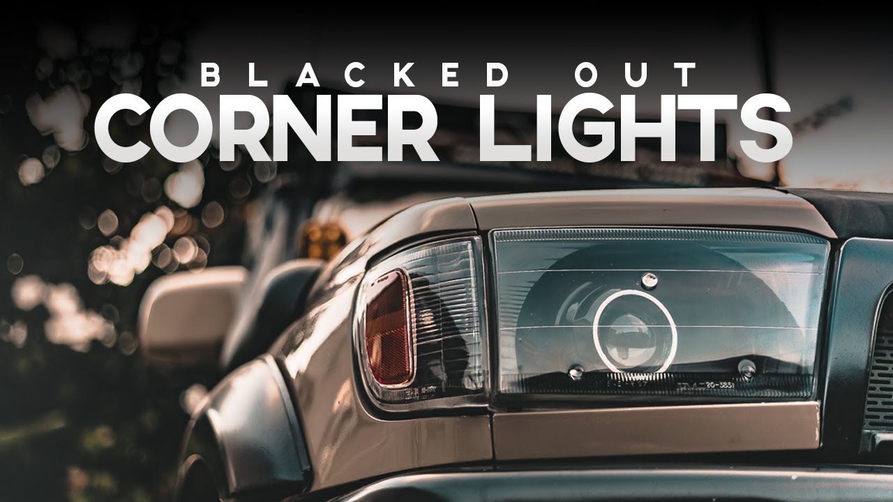 How To Black Out Your Corner Lights Retrofit your 3rd Gen 4Runner