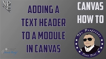 Adding a Text Header to a Module in Canvas