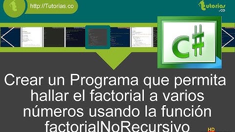 funciones – visualStudio c# (funcion factorial a varios numeros)