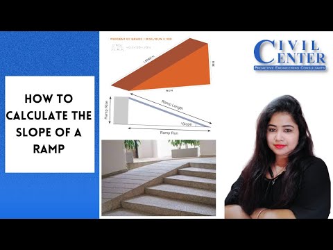 How To Calculate  The  Slope  of Ramp  design || Estimation Tutorial