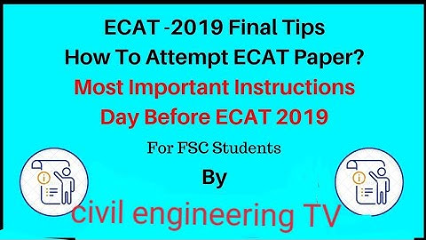 How to solve ECAT paper|How To Attempt ECAT paper 2019|uet ECAT marking system