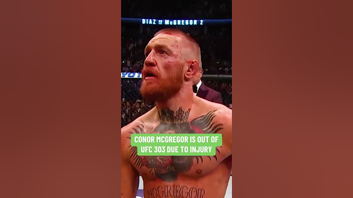 McGregor vs. Chandler is off for #UFC303
