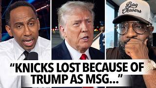 "The Knicks Lost Because Trump Came To the Game..." Stephen A. Smith Crashes Out Over New York Loss