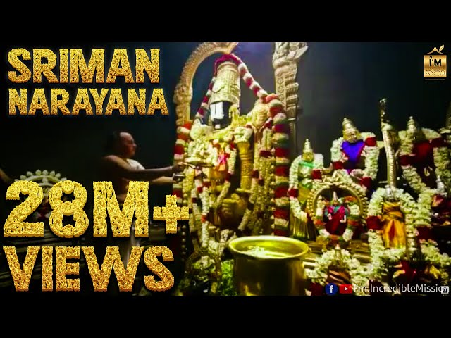 #Sriman_Narayana | Devotional 4K Video Song | Feat. Nithyasree Mahadevan class=