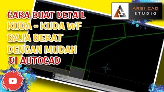HOW TO CREATE DETAILED HEAVY WF STEEL ROOF CUTTING IN AUTOCAD