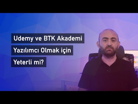 Udemy ve BTK Akademi ile Yazılımcı Olabilir miyim?