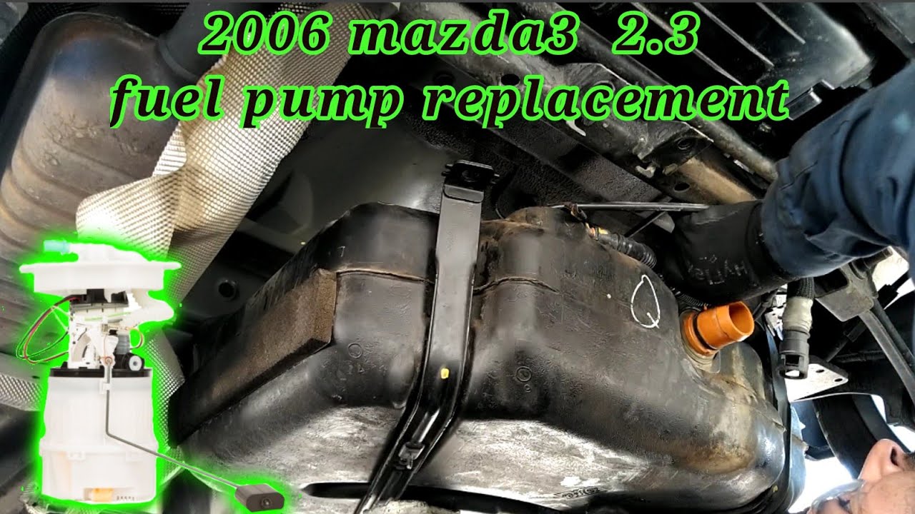 2006 Mazda3 2.3 como cambiar la Bomba de Gasolina. (fuel pump replacement)  - YouTube