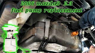 2006 Mazda3 2.3 como cambiar la Bomba de Gasolina. (fuel pump replacement)