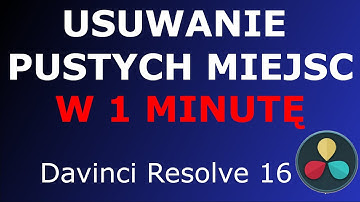 Davinci Resolve 16 - #9 Usuwanie pustych miejsc (gaps) w 1 minutę!