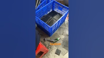 High speed trimming machine for iron wire and steel mesh #wire #mesh #trimming #cutter #machinetools