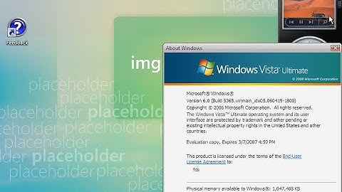 Installing Windows Vista build 5365