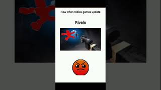 roblox games based on how much they update #roblox #rivals  #trending